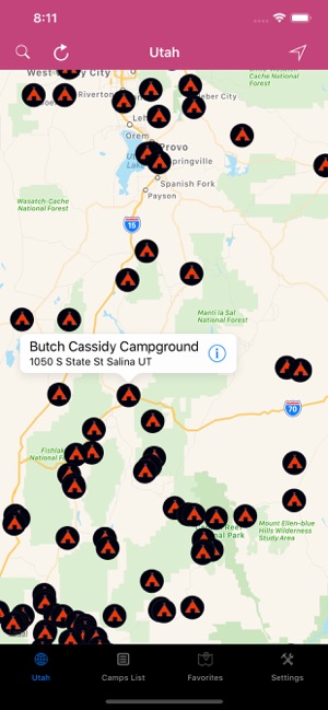 Utah & Nevada - Campgrounds RV