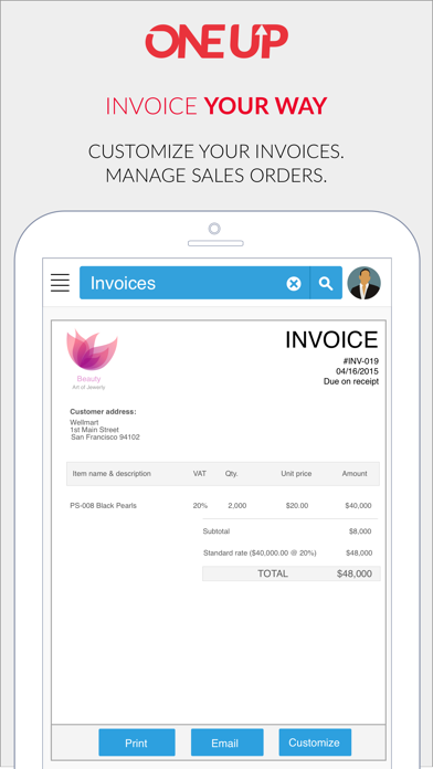 How to cancel & delete OneUp: Accounting & Invoicing from iphone & ipad 4