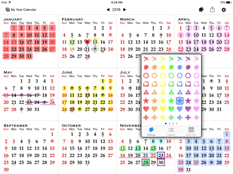All-in-One Year Calendar