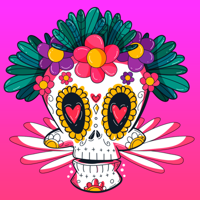 Dia des los Muertos Sugarskull