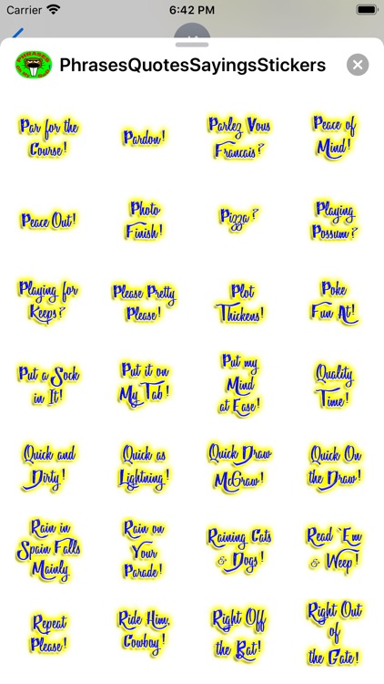 Phrases Idioms Quotes Stickers screenshot-6