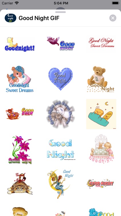 Good Night GIF Stickers