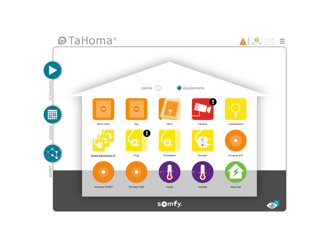 TaHoma Classic HD by Somfy iPad app AppWereld