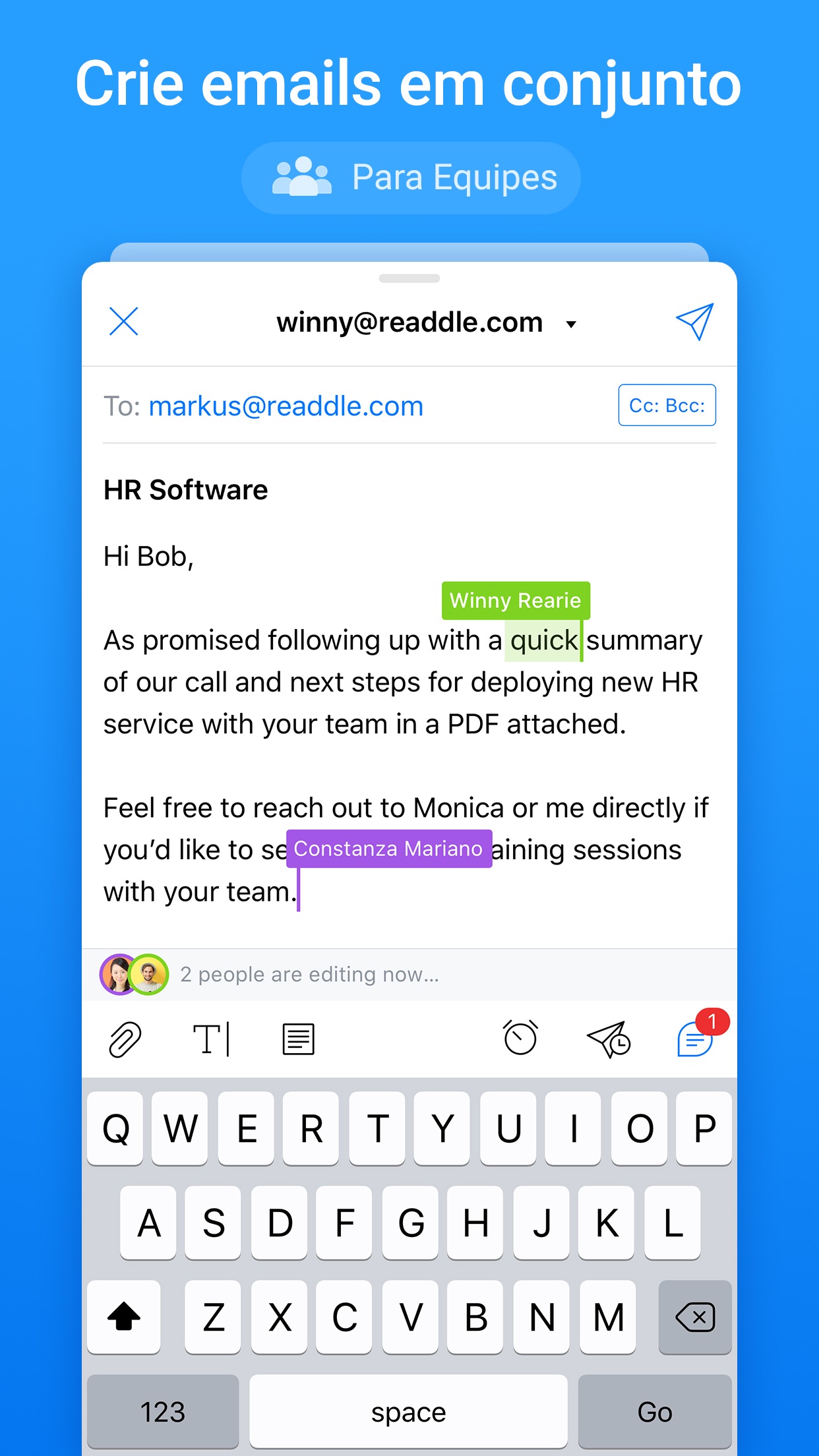 Screenshot do app Spark - Email App da Readdle