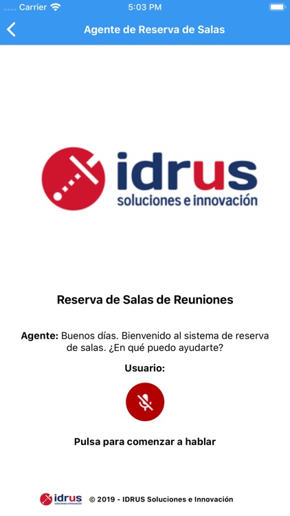 Reserva de salas por Voz screenshot-4