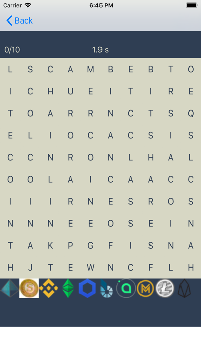 Crypto Word Search - Find Coin screenshot 3