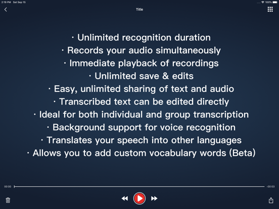 Voice Dictation - Speechy Screenshots