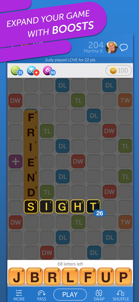 Cheats for Words With Friends Classic