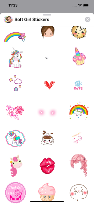 Soft Girl Sweet Cute Stickers(圖2)-速報App