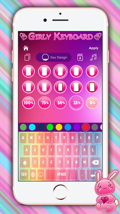 Cute Girly Keyboard Themes screenshot 2