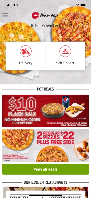 Pizza Hut Singapore On The App Store