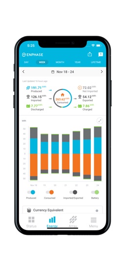 Enphase Enlighten app screenshot