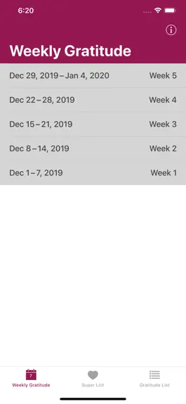Game screenshot Weekly Gratitude apk