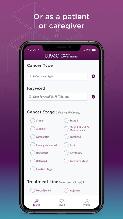 UPMC Hillman Trials Finder