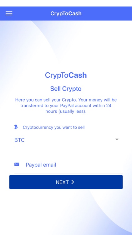 CrypToCash - Bitcoin to money