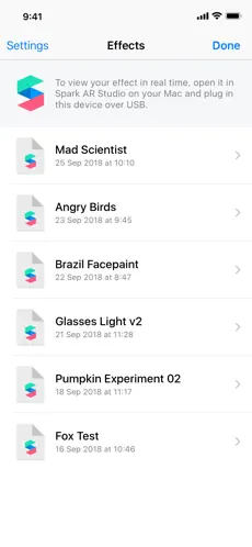 Captura de Pantalla 2 Spark AR Player iphone