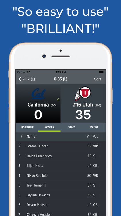 California Cal Football App