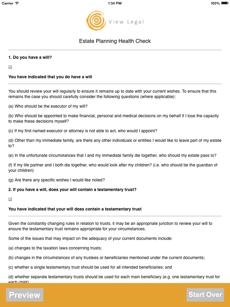 View Legal Estate Planning screenshot 3