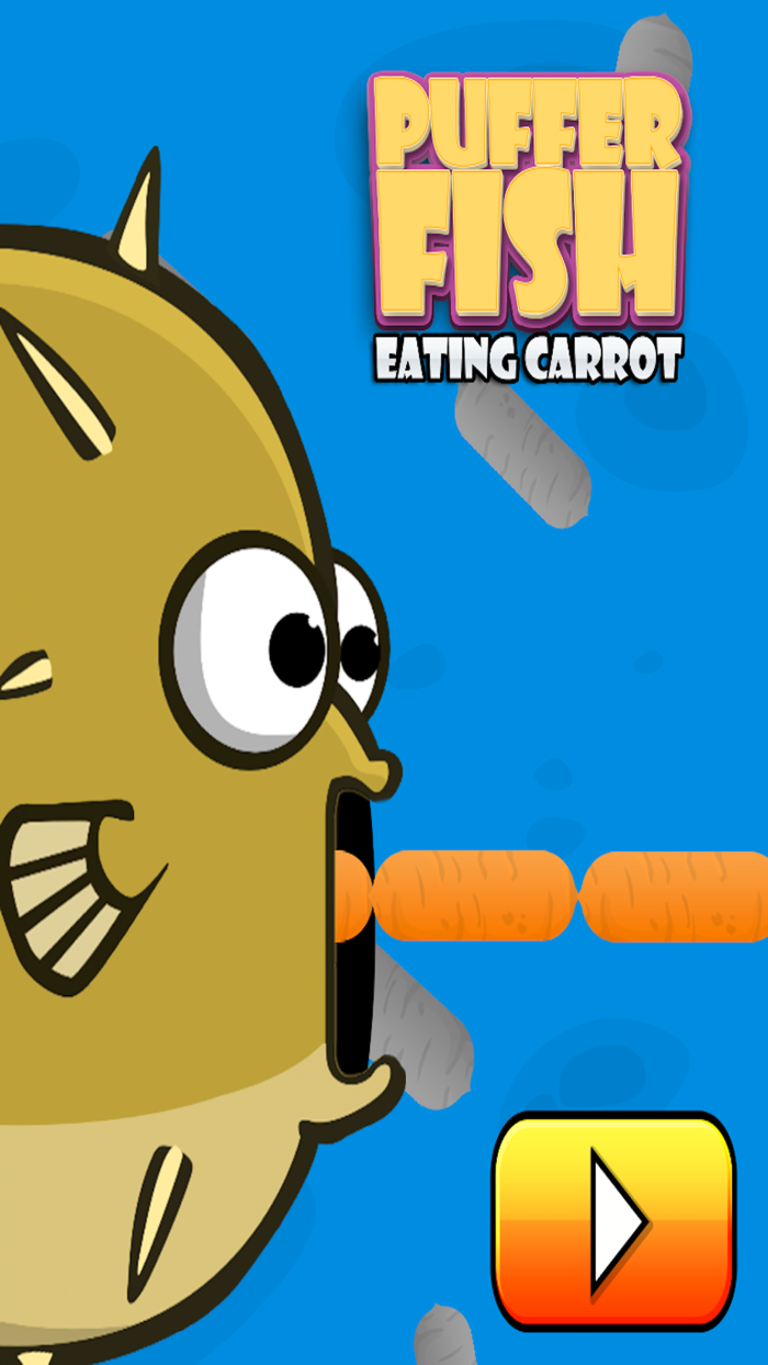 Puffer Fish Eating Carrot