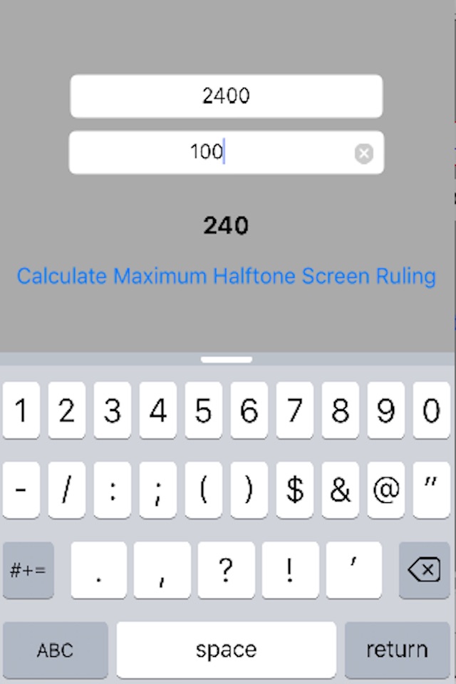 Maximum Halftone Screen Ruling screenshot 2