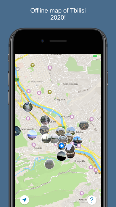Тбилиси 2017 — офлайн карта, гид, путеводитель! Screenshot 1