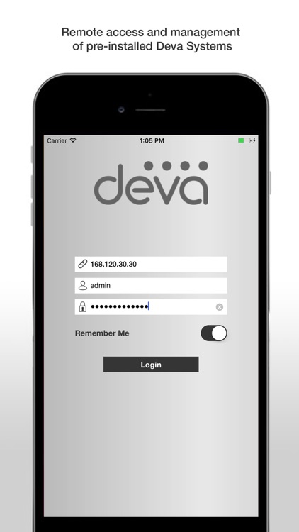 Deva Control Panel