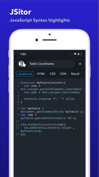 JSitor - JS, HTML & CSS Editor screenshot 4