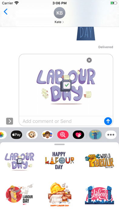May Labour Day Stickers screenshot 2