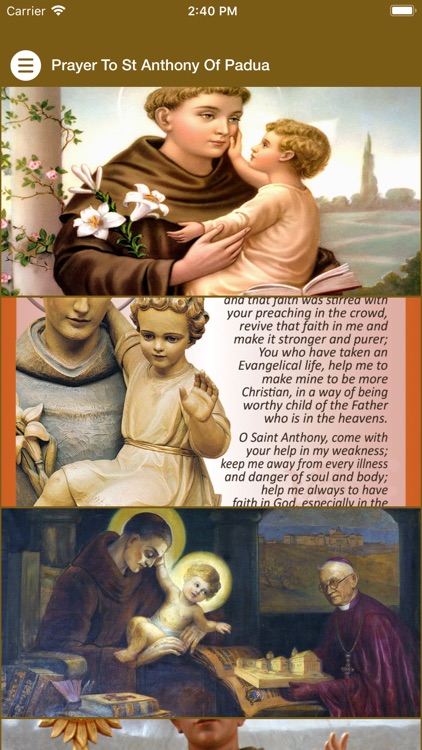 Prayer To St Anthony Of Padua