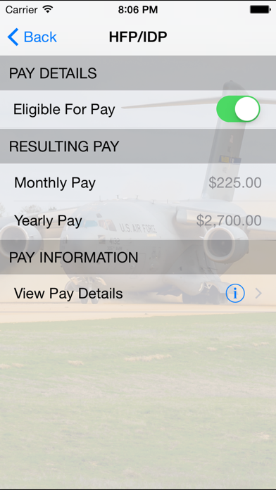 How to cancel & delete Military Pay Calc from iphone & ipad 4