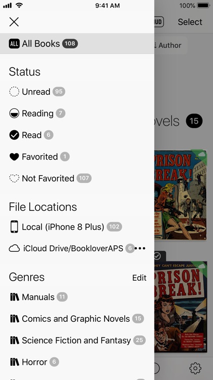 Booklover - comic/ebook reader screenshot-9