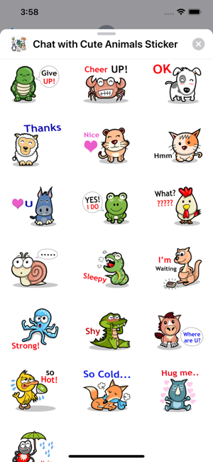 Chat With Cute Animals Sticker(圖2)-速報App
