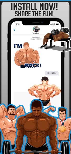 Body Building Stickers Emoji(圖5)-速報App