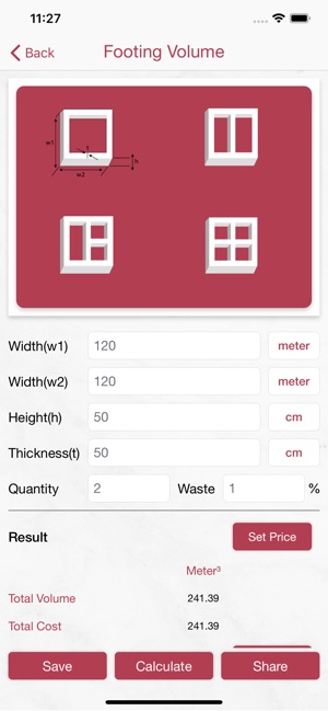 Concrete Calculator, Estimator(圖2)-速報App