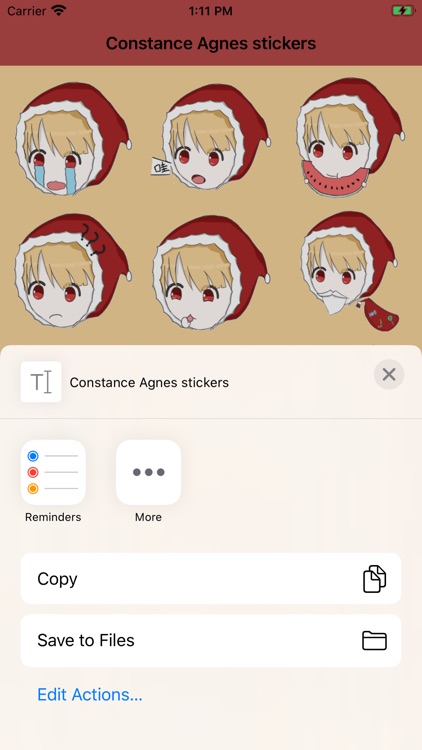 Constance Agnes stickers screenshot-3
