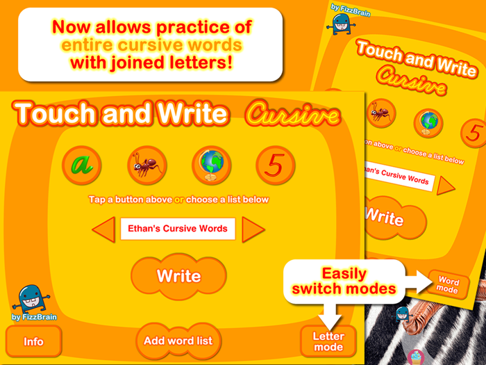 Cursive Touch and Write