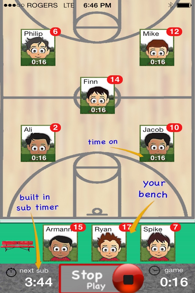 Who's On - Basketball screenshot 2
