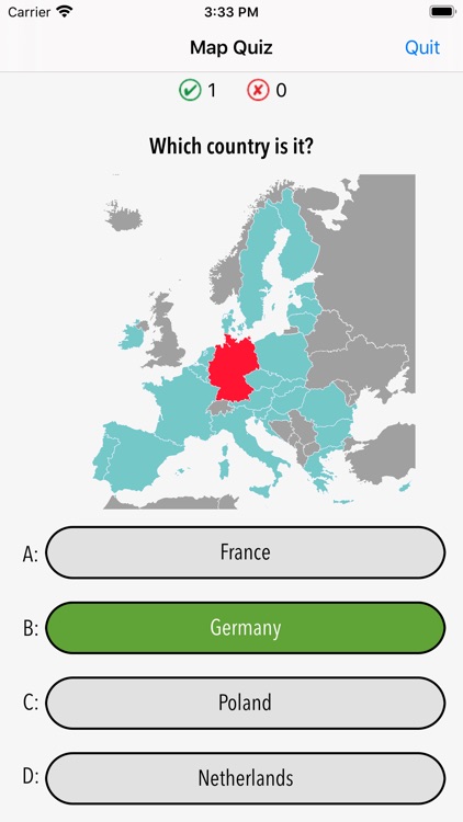 Europe Quiz Maps Flags Infos screenshot-4