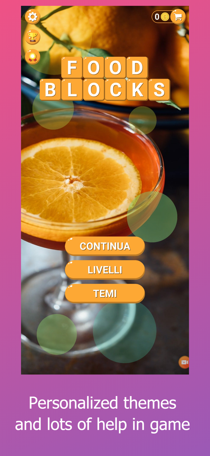 Food Blocks - Word Puzzle