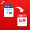 With a Word to PDF converter, you can easily convert your Word document into PDF format on a single tap