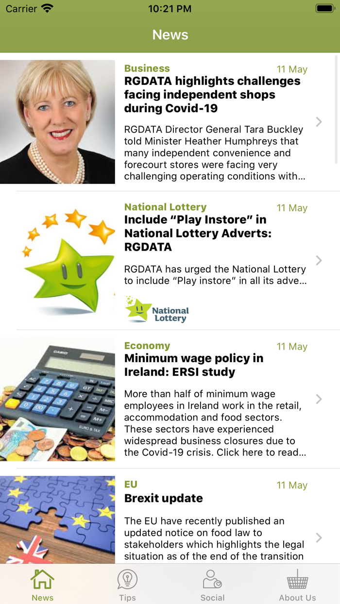 The RGDATA Green Grocers App