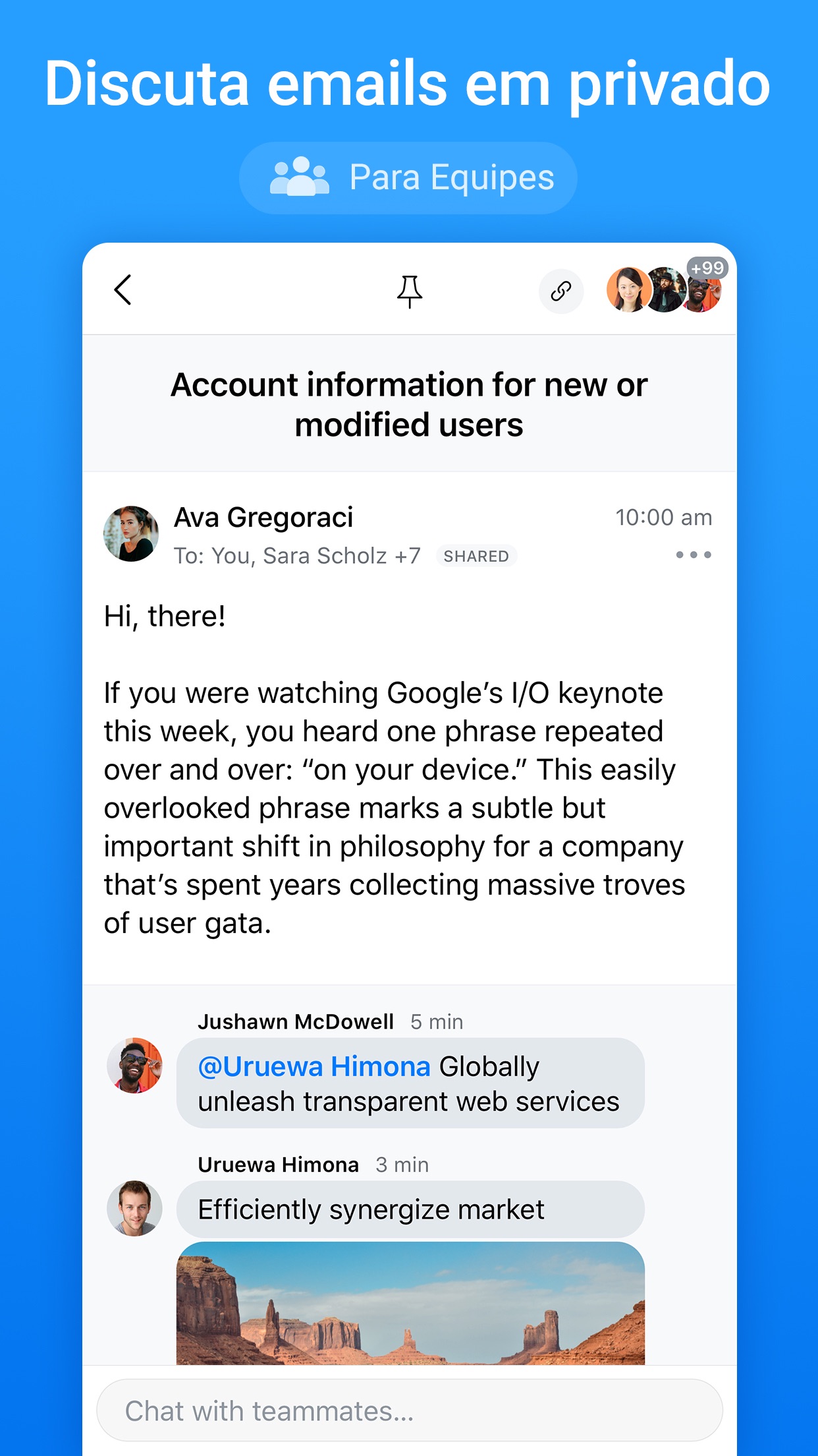 Screenshot do app Spark - Email App da Readdle