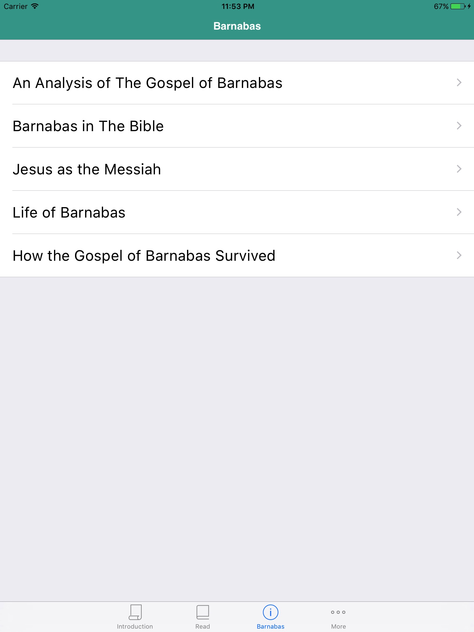 Gospel of Barnabas screenshot 2