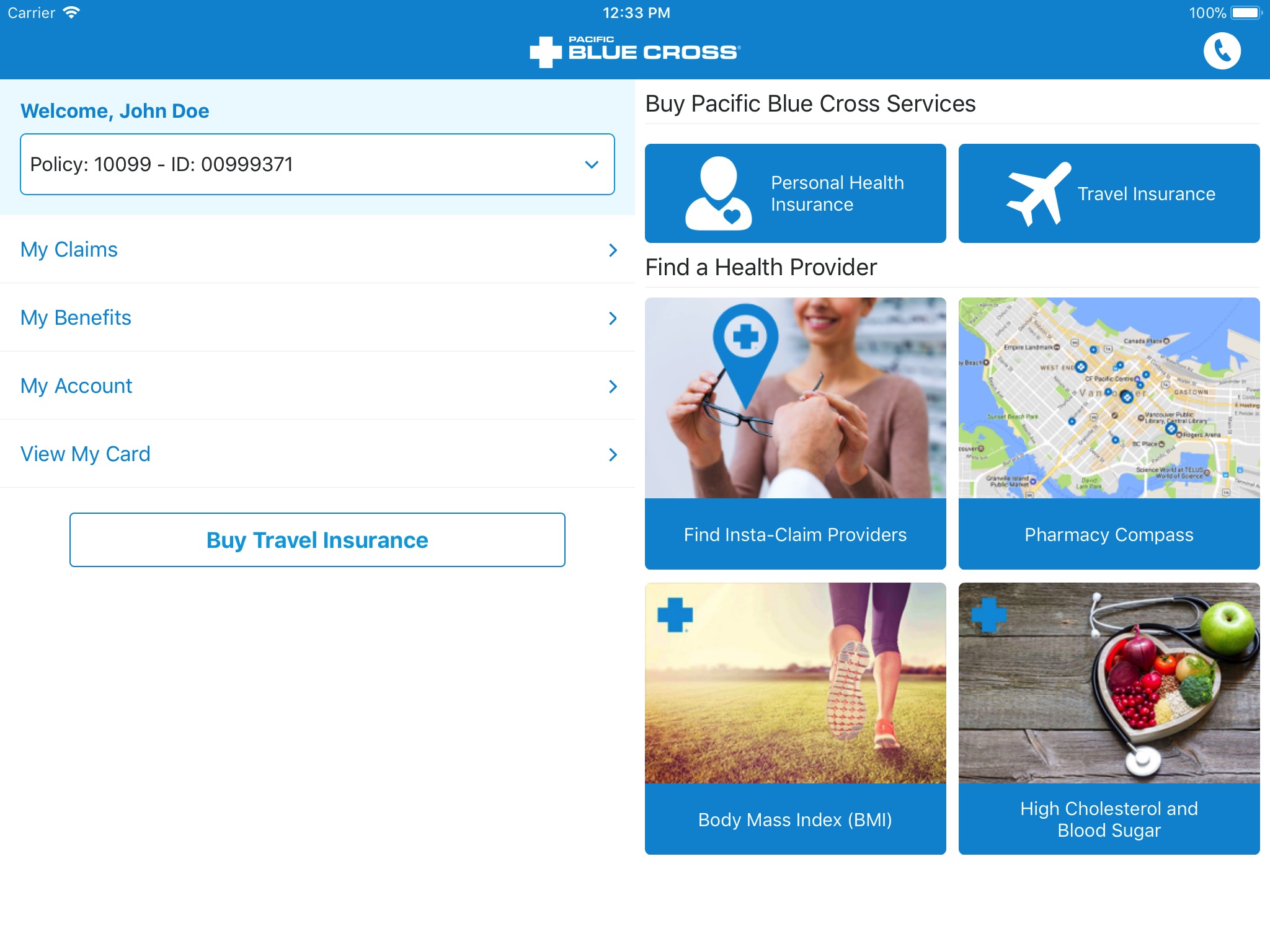 Pacific Blue Cross Mobile screenshot 2