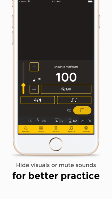 Andante Metronome - Tempo App screenshot 3