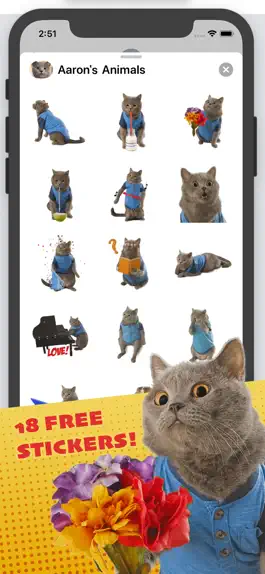 Game screenshot Aaron's Animals Stickers apk