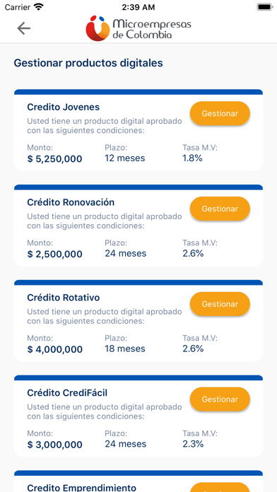 Microempresas APP screenshot 3