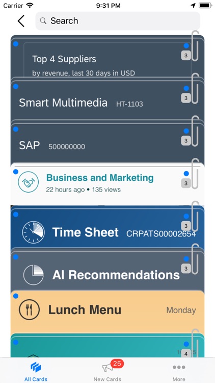 SAP Mobile Cards