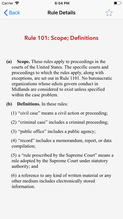 Mock Trial Rules of Evidence