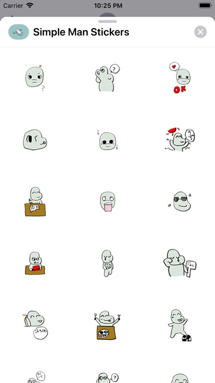 Simple Man Stickers by Lieu Lam